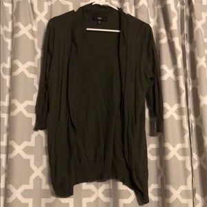 Olive green cardigan, XL